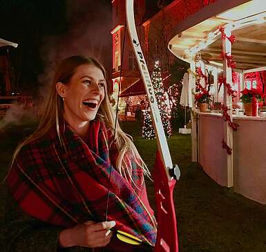 Bogenschießen im Winter